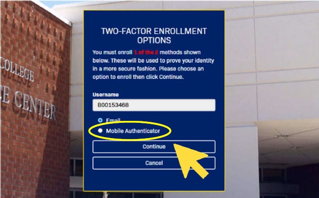 Open Authenticator Step 1