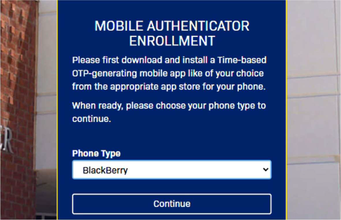 Select phone type