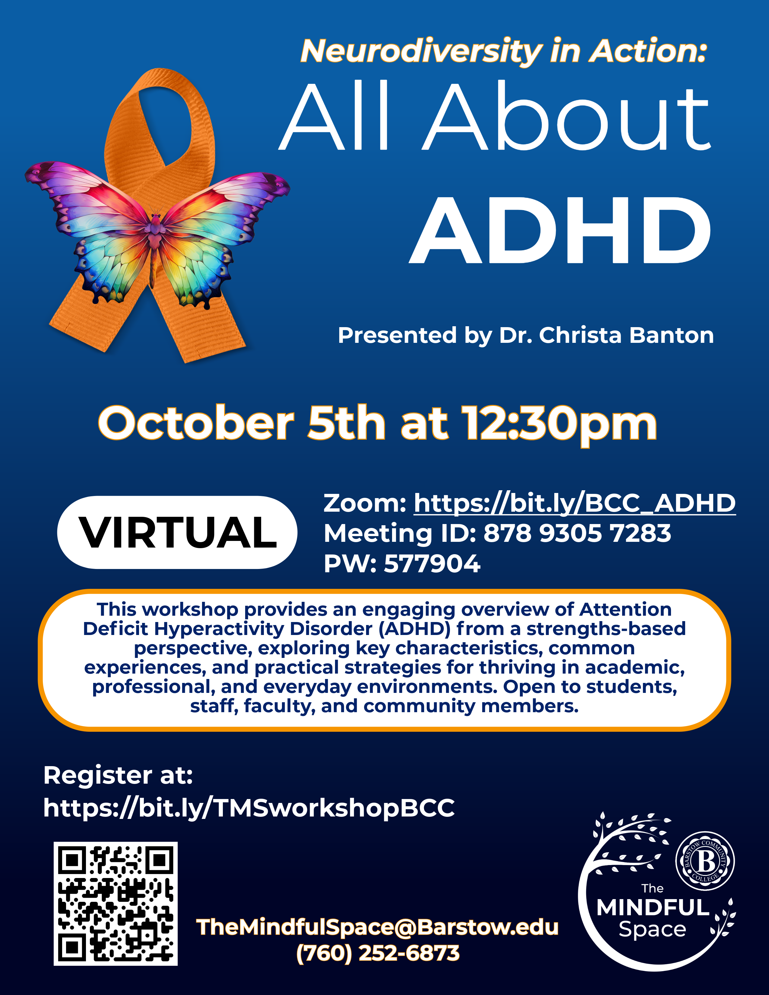 adhd workshop flyer