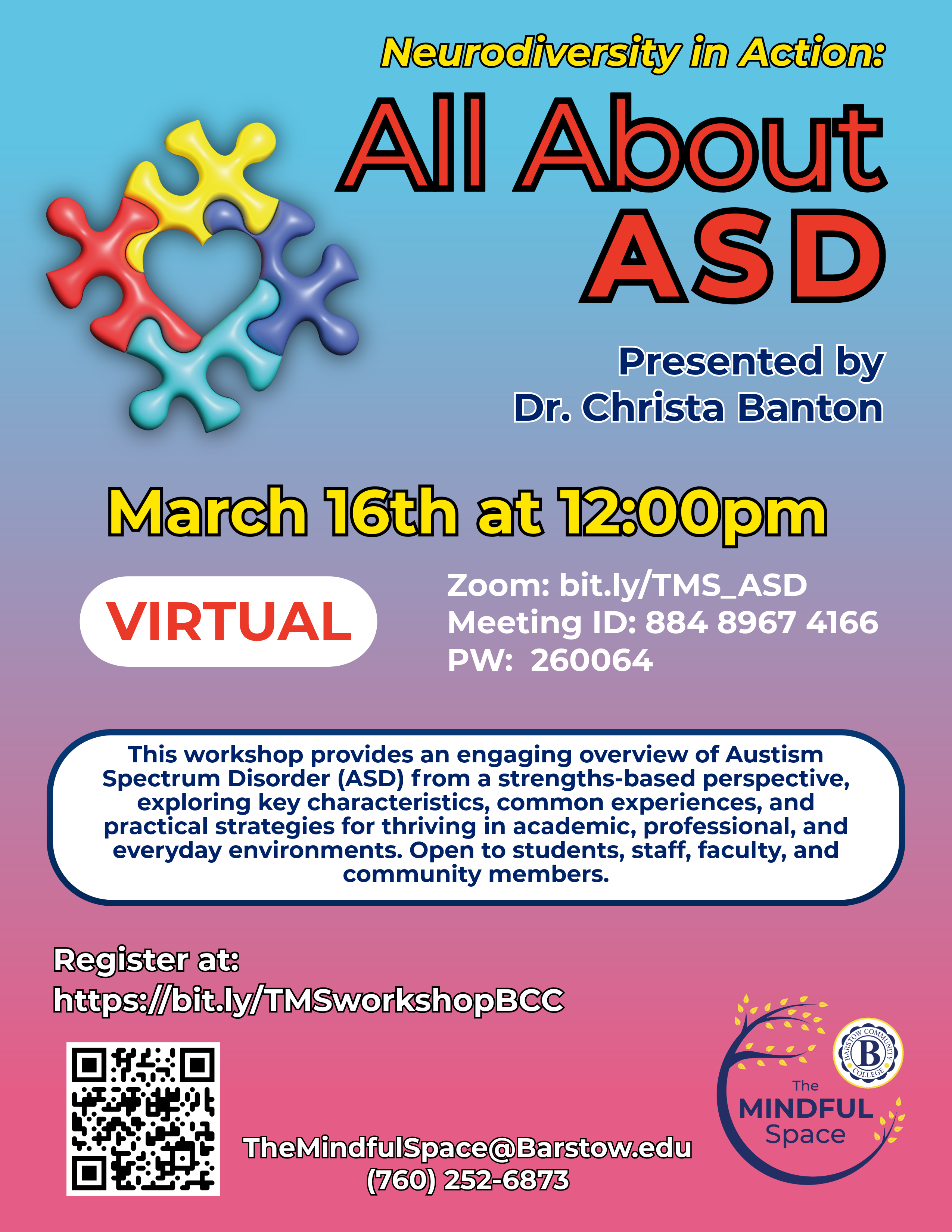 ASD Workshop flyer