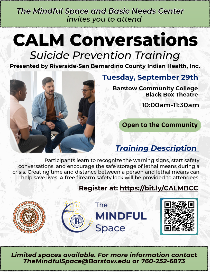 calm coversations flyer