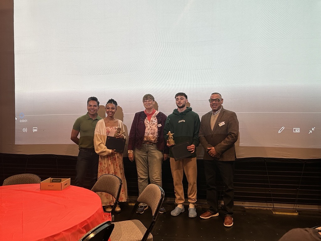 2 Black History Month winners with the Barstow College Foundation
