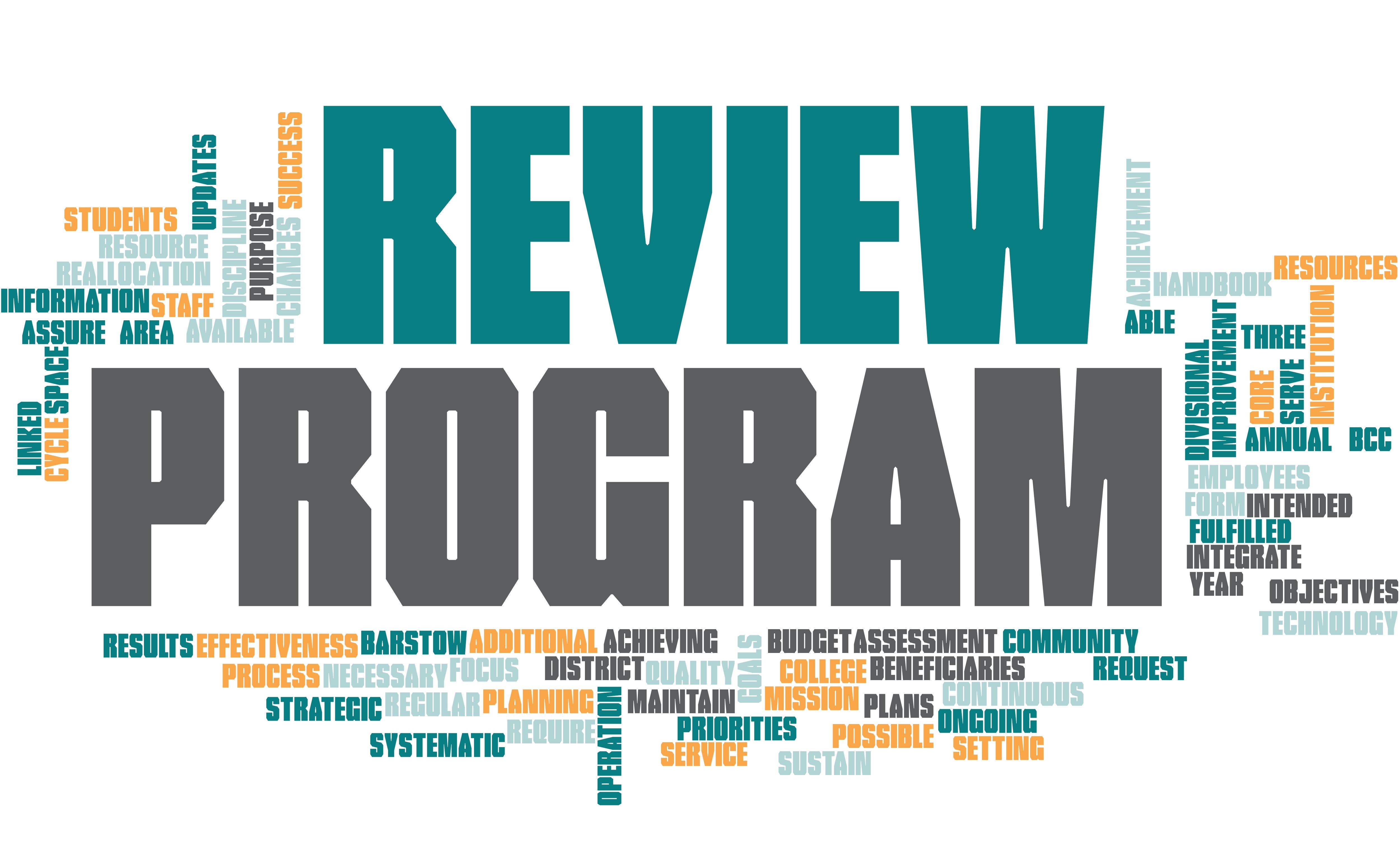Program Review Word Cloud